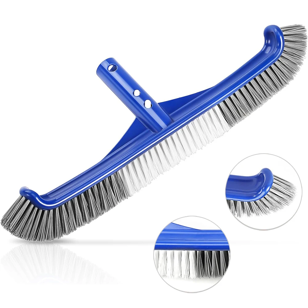 Tête de brosse de piscine renforcée pour piscines creusées et piscines hors sol, brosse de récurage de piscine durable, adaptée au poteau de piscine standard