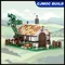 MOC Castello Medievale Street View Modello Mattoni da Costruzione Agricoltore Cottage Tecnologia Modulare Regalo Vacanza Assemblare Giocattoli MOC- 177828
