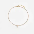 Nuova collana con ciondolo in zirconi cubici impermeabile in acciaio inossidabile per donna elegante collana con colletto a catena da Tennis in metallo 2021