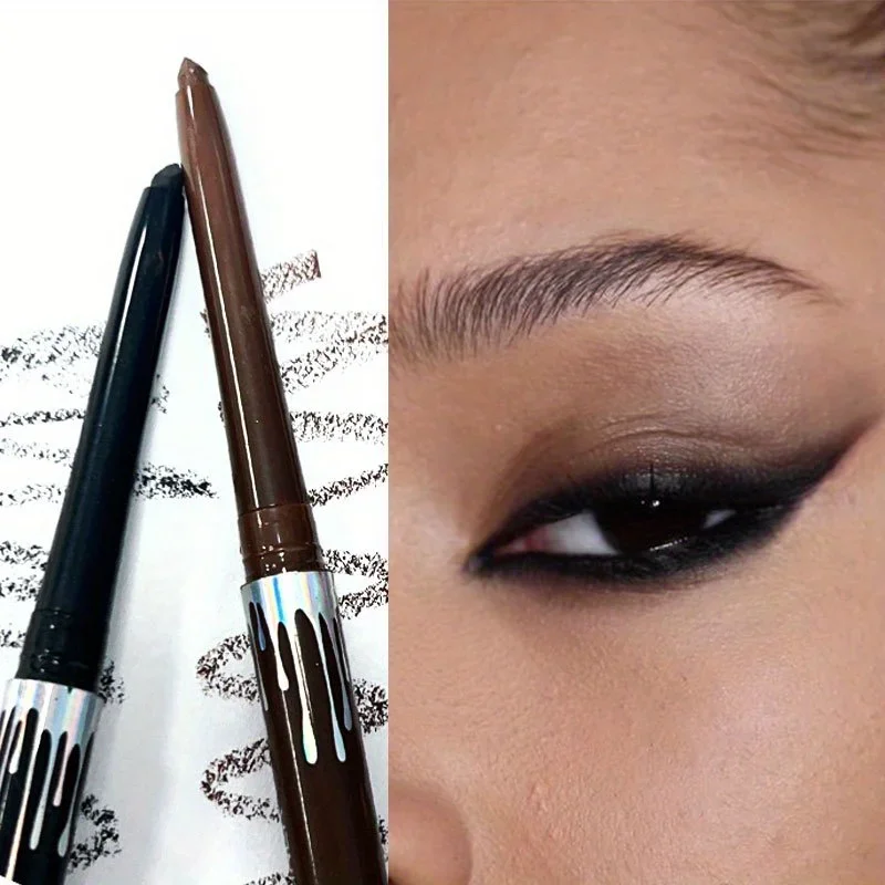 Wasserdichter Eyeliner-Stift, braun, liegender Seidenraupenstift, weich, leicht zu tragen, schnell trocknend, glatter Eyeliner, langlebiger unterer Wimpernstift, Make-up Image