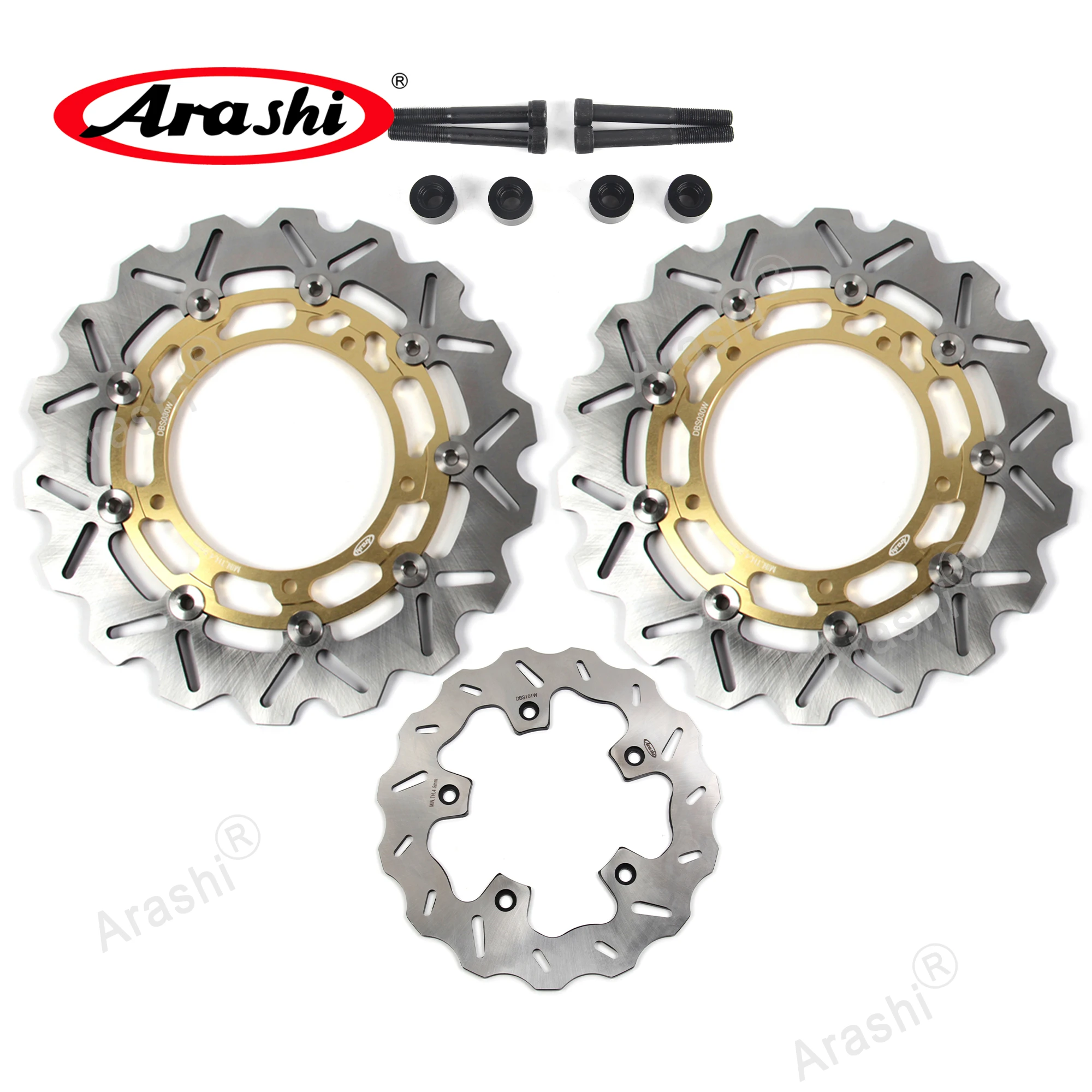 Arashi CNC Anteriore Posteriore Disco Freno Rotori Per YAMAHA XP T-MAX 500 2004-2007 XP T-MAX 530 2012-2015 XP T-MAX ABS 530 2012-2019