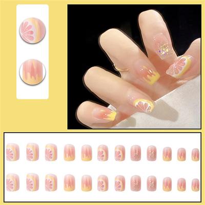 Y2 Nail Art Removable Fake Nail Patch Net Red Girls Short Nail Art Finished Cute Net Red New