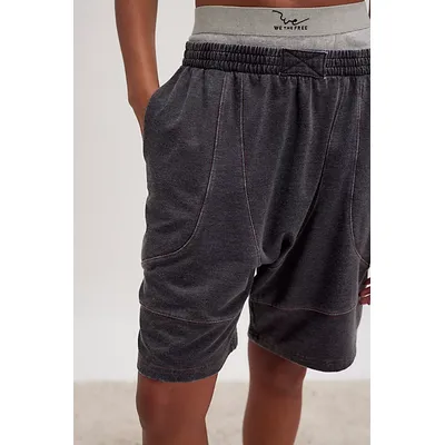 Don't Wait Up Shorts by Intimately at Free People in Washed Black, Size: XS