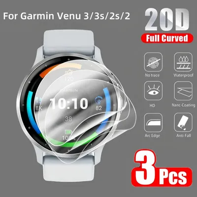 3 PCS Hydrogel Film Für Garmin Venu 3S/2S/3/2 Anti Scratch weiche Film Für Garmin Venu 3s Venu 2s Image