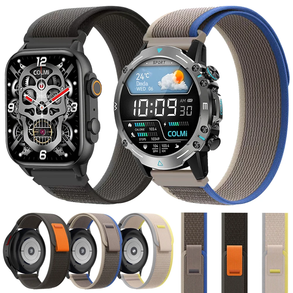 Sportuhrenarmband für COLMi C81 C80 C60 C61 Armband P73 P71 M42 M41 I30 I31 P8 Pro Nylon Trail Loop Bands 20mm 22mm Armband Image