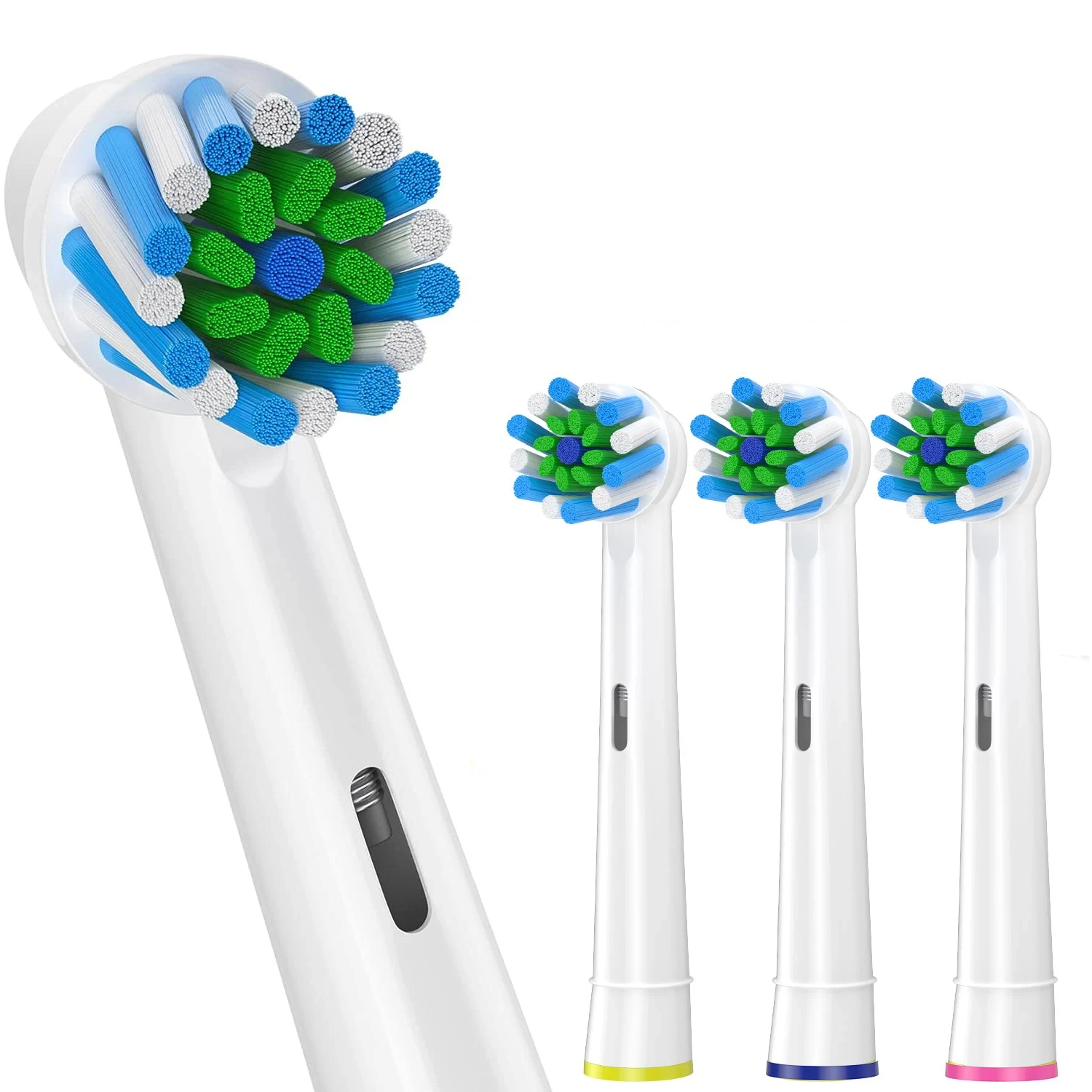 4 Stück Zahnbürstenkopf kompatibel mit Braun Oral B elektrische Zahnbürste, Ersatzbürstenköpfe für Oral B Vitality Pro 1000 2000