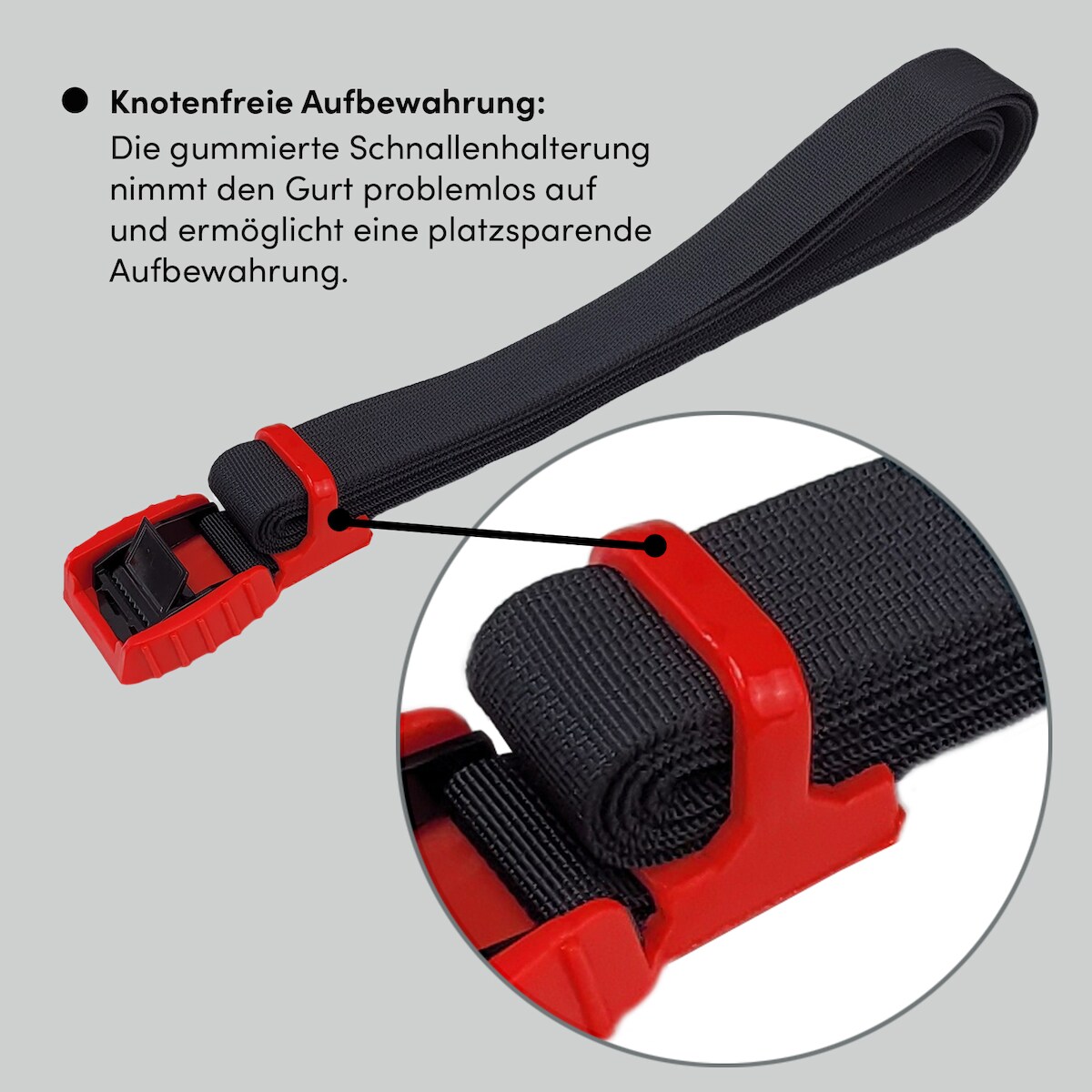 Baumarktplus 4x Spanngurt Zurrgurt Klemmschloss mit Gummischutzkappe1 tlg 4 m x 2,5 cm 500 kg Image