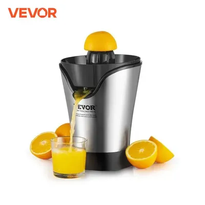 VEVOR Electric Citrus Juicer Orange Juice Squeezer With One Juicing Cone 100W Stainless Steel Filter