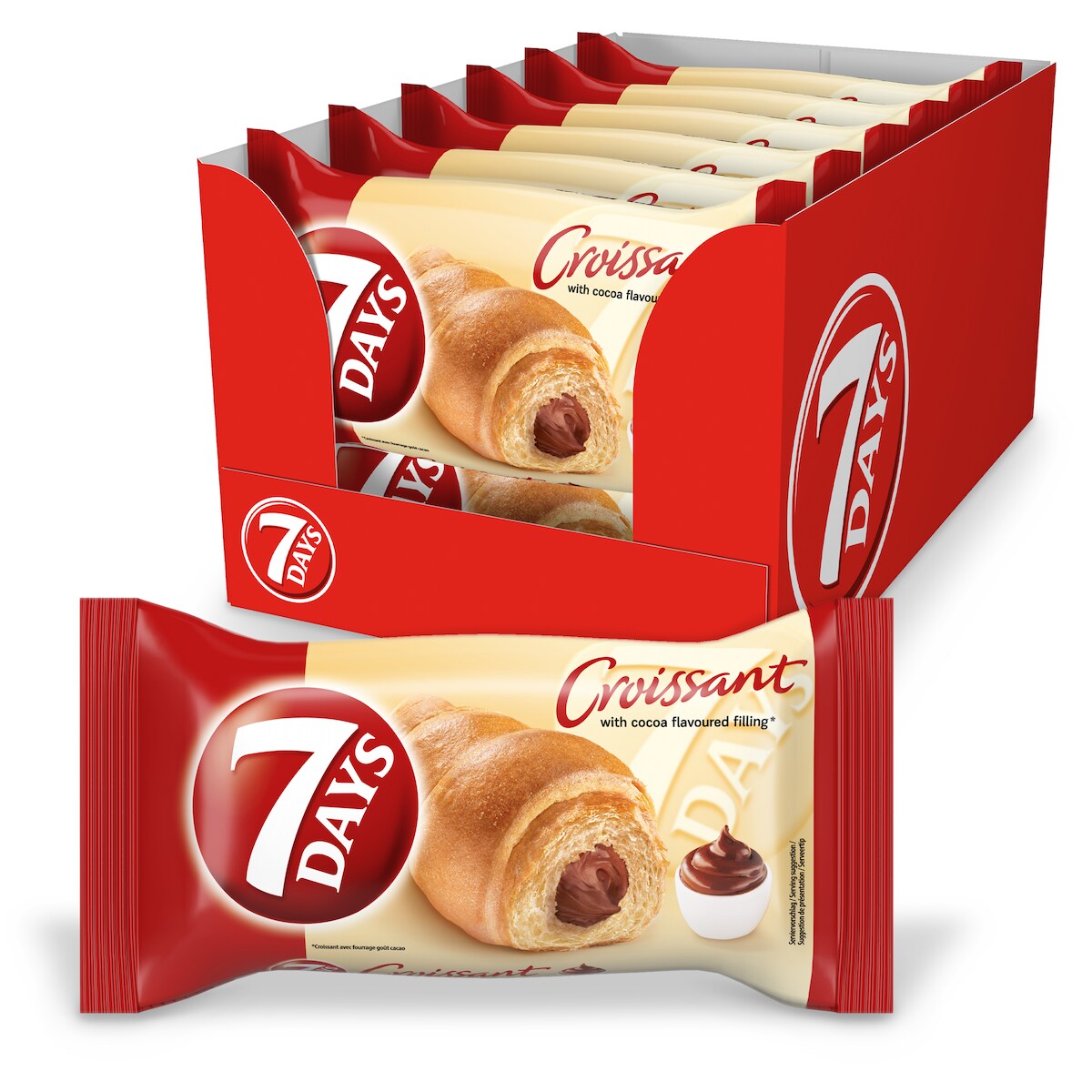7 Days Croissants Kakao 10 x 60 g (0,6 kg) Image