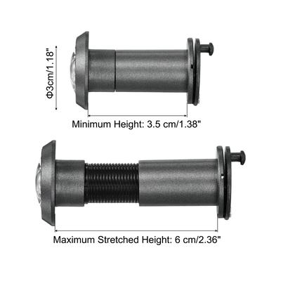 2 Pcs Door Viewer Peephole with Drill Bit