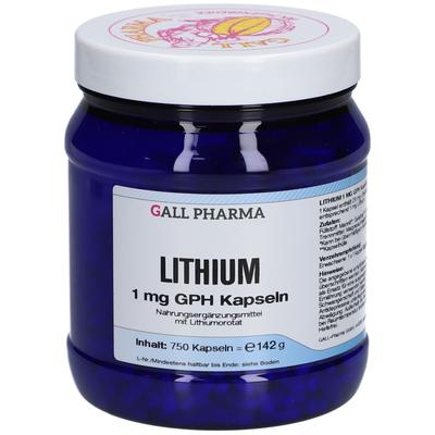 Lithium 1 mg GPH Kapseln 750 St
