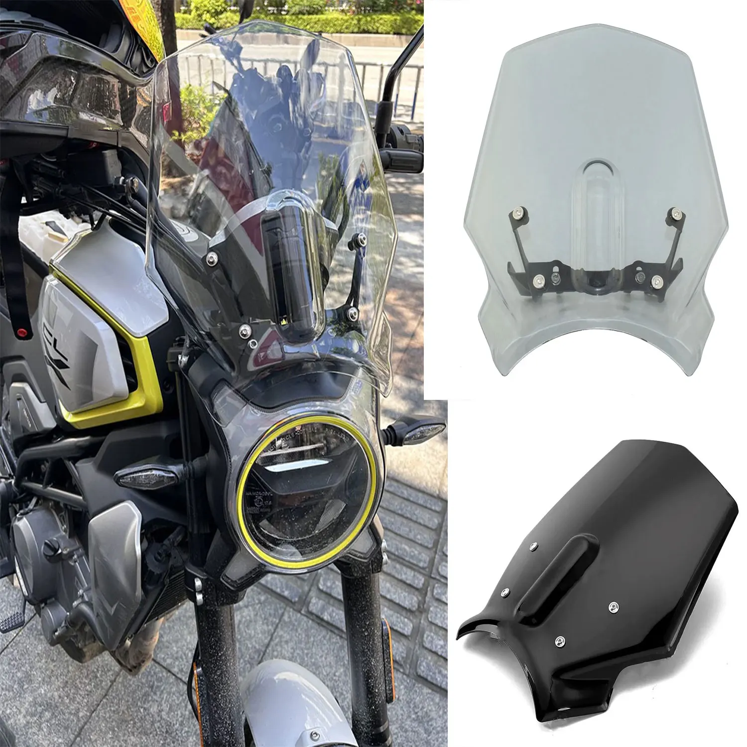 Per CFMOTO 700 CLX 700CLX 700CL-X CLX700 HERITAGE CL-X700 2023 CLX700 Parabrezza Schermo Parabrezza Deflettori del Vento Accessori