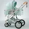 Passeggino neonato 2 In 1, carrozzina di lusso ad alto paesaggio, carrozzina pieghevole, passeggino