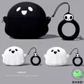 Per JBL Wave Beam 2, Wave Beam, Vibe Beam, W200 TWS Custodia protettiva in silicone Fantasma Cute Cartoon Cover Auricolari wireless Shell
