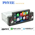 1 Din 5 "Radio CarPlay Wireless Car Stereo per auto Android-Auto Bluetooth MP5 Vivavoce USB RDS Ricevitore FM Sistema audio Unità principale F160W
