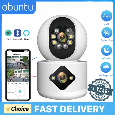 4MP 2K WIFI Kamera Home Security Indoor Überwachung Kamera Baby Pet Monitor Auto Tracking Dome Drahtlose PTZ IP Kamera P2P ICsee