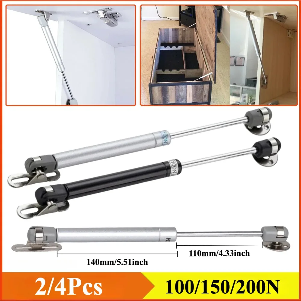 12 zoll Kupfer Kraft Schrank Tür Lift Unterstützung Gas Strut Hydraulische Frühling Scharnier Küche Schrank Scharnier Möbel Hardware 2/4 stücke