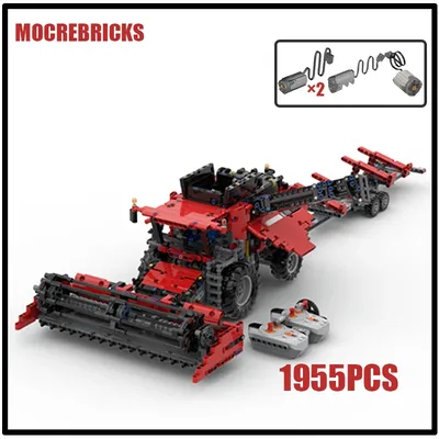 Moc Engineering Fahrzeugs erie Mähdrescher Bausteine Originalität Modell Technologie Ziegel Spielzeug setzt Kinder Souvenirs Image