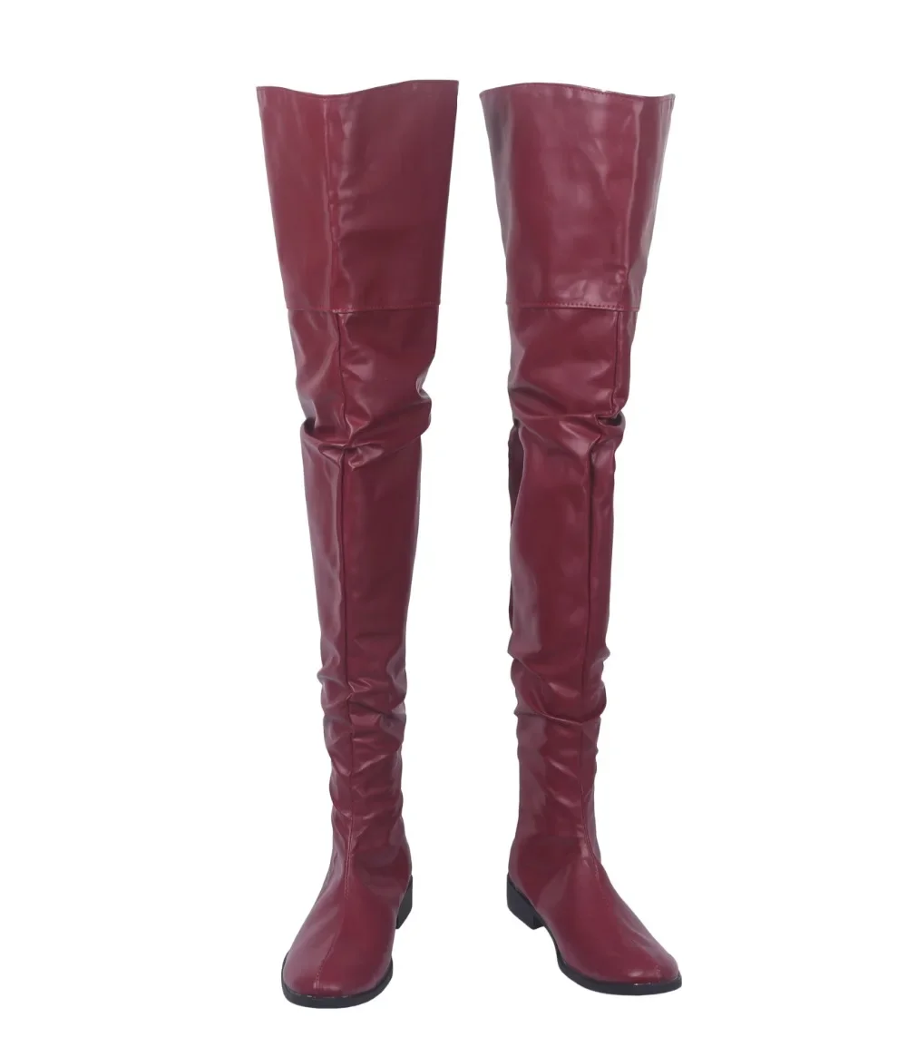 Zardoz zed cosplay rot lange Stiefel Schuhe Halloween Karneval Party Make-up nach Maß