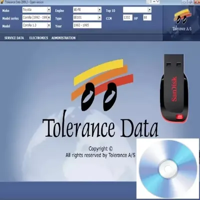 Latest 2024 Tolerance Data 2009.2 with Free Keygen Auto Repair Data Unlimited Activator CD DVD