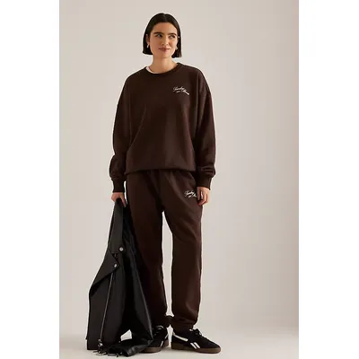 Sunday Minute Logo Crew-Neck Sweatshirt