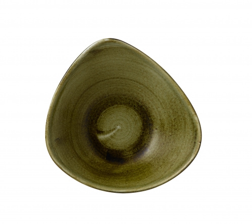 Churchill 12 x Schale dreieckig 23cm STONECAST plume green Image