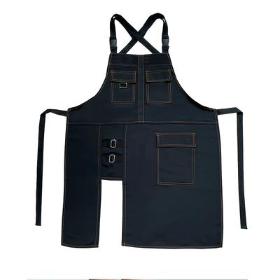 TEMU 1pc Men&;s Fashion Apron, Adjustable Three-pocket Waist For Waitstaff Workwear Barber Chef Apron, Cafe Apron | Sophisticated Design | Smooth Texture Image