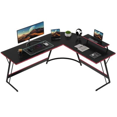 TEMU Devoko L-shaped Gaming Desk - 120x120x75 Cm Corner Computer Desk, Large Pc Corner Table For Gaming, Office & Workstation Image