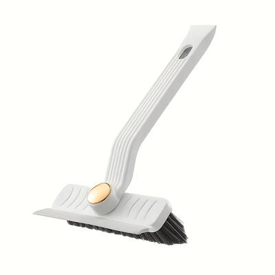 TEMU 1pc Multi-functional 360° Rotary Hard Bristle Brush With Handle, No-electricity Tile Cleaning Tool For Bathroom, Kitchen, Bedroom, Toilet, Car - Medium Firmness, Reusable Plastic Material Image