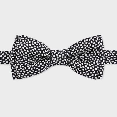 Silk Pre-Tied Polka Dot Bow Tie - Black - Paul Smi...