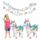 Foil di unicorno Palloncino in piedi unicorno Palloncino diserbo Baby shower decorazione di compleanno decorazione per festa di compleanno a tema unicorno