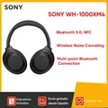 SONY WH-1000XM4 Kabelloser Kopfhörer mit Geräuschunterdrückung, Mehrpunkt-Bluetooth-Verbindung, integriertes Mikrofon, schnelles Aufladen, NFC BT5.0