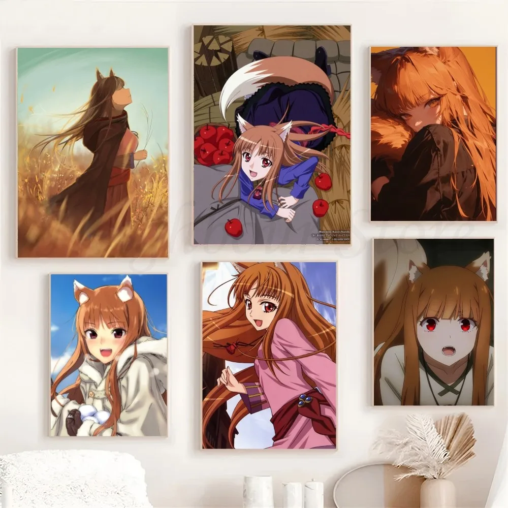 1 Stück Holo Animation Spice And Wolf Poster Poster Kunstdruck Bar Wohnzimmer Möbel Dekor