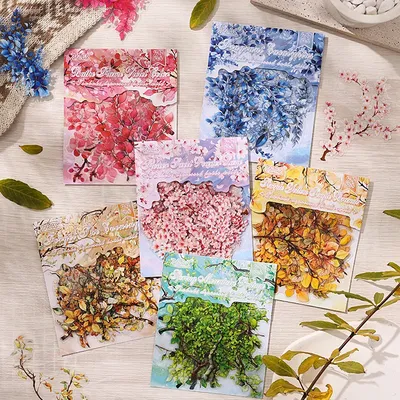 2 stil 60 Teile/beutel Tsubaki Yumuno Serie Aufkleber Kreative Handbuch DIY Sammelalbum Foto Rahmen Album Dekoration Image