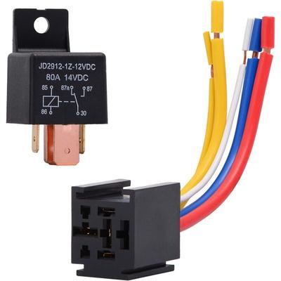 1 Packung Relais 12V 80A 5-poliger Auto-LKW-Motor Hochleistungs-Ein/Aus-Schließer Image