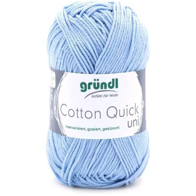 Wolle Cotton Quick 50 g uni himmelblau Handarbeit - Gründl Image
