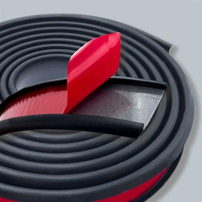 SHINING HOUSE m x 18 mm schwarzes, flexibles Kunststoff-Kantenband in U-Form, eisenfreies Image