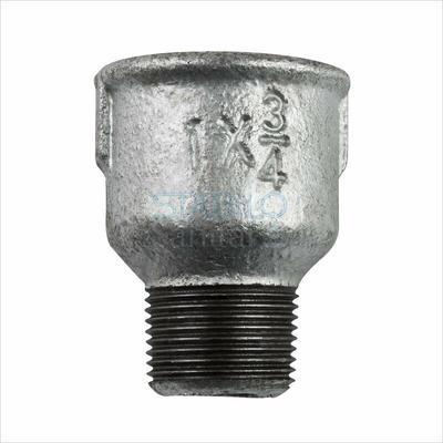 Gebo - Temperguss Reduziermuffe 2 x 1 1/2 Zoll ig/ag Reduzierstück Fitting Image