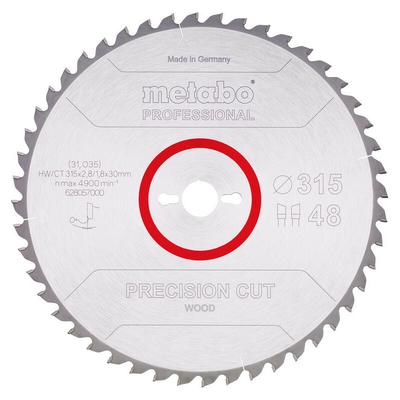 Metabo - Kreissägeblatt hw/ct 315x2,8x30 mm 48 wz 0° 48 wz Image