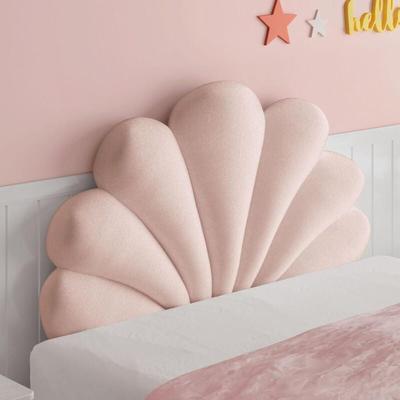 Vercart - Muschel Kopfteil Bett 140 160 Polster, Wandkissen Kinderzimmer Bett Deko, Weiche Image