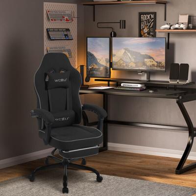 Gaming Stuhl Ergonomischer, Bürostuhl mit Taschenfederkissen, Drehstuhl mit Kopfkissen, Image