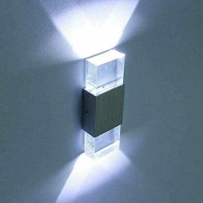 Jalleria - LED-Wandleuchte aus Acryl-Aluminium, 6 w, Innenbeleuchtung mit modernem Design Image