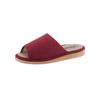 Pantoffel CLASSIC, Damen, Gr. 42, bunt (bordeaux, marine), Textil, Schuhe Damenschuh Hausschuh Pantoffeln