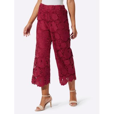 Schlupfhose CREATION L, Damen, Gr. 36, Normalgrößen, rot (kirsche), 100% Polyester, unifarben, 7/8-Länge, Hosen Image
