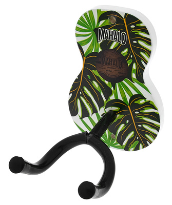 Mahalo Ukulele Wall Hanger Monstera