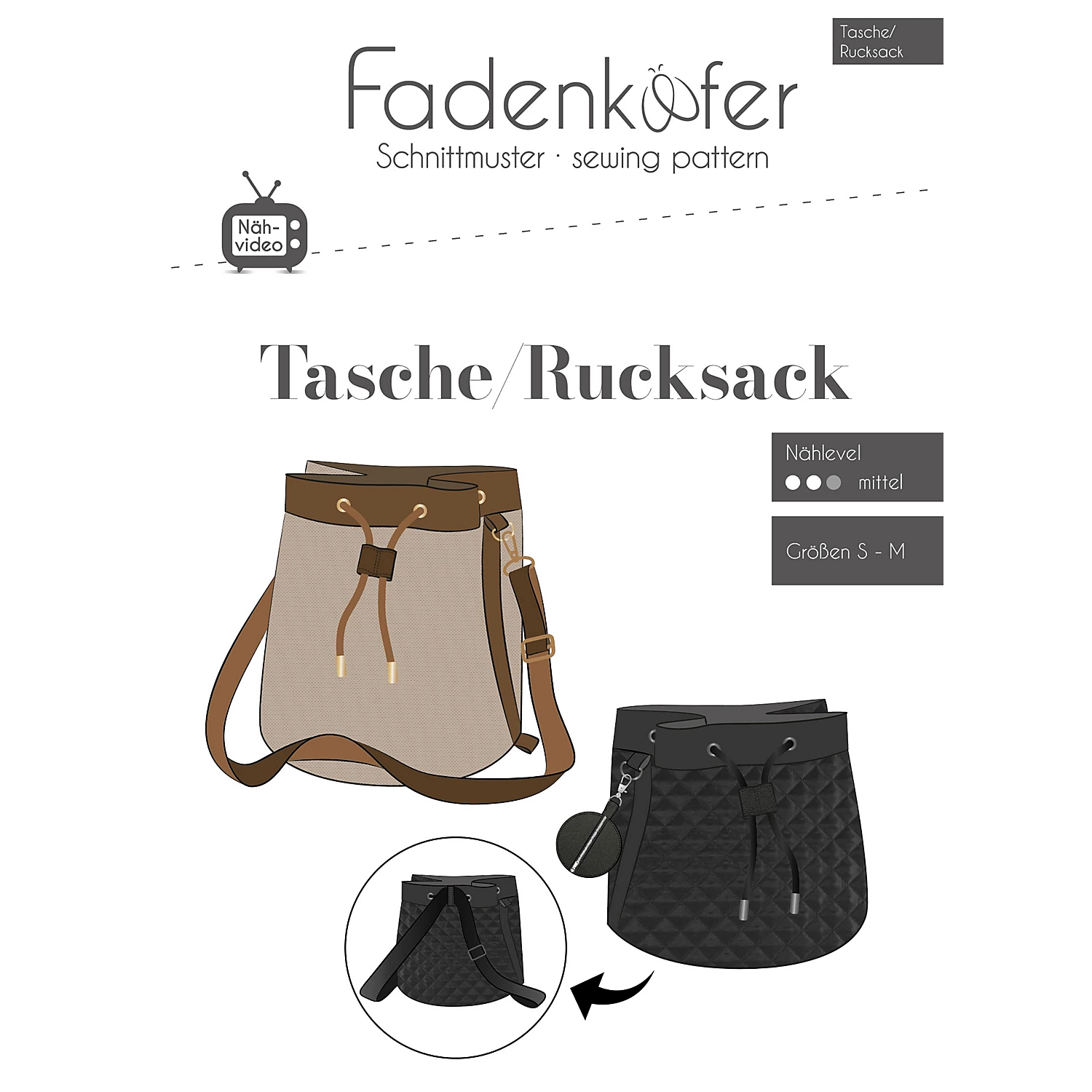 Fadenkäfer Schnitt Tasche/Rucksack Image