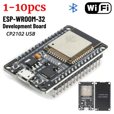 ESP-32S CPU Development Board ESP-WROOM-32 ESP32 WiFi+Bluetooth Ultra-Low Power Dual Core CP2102 USB