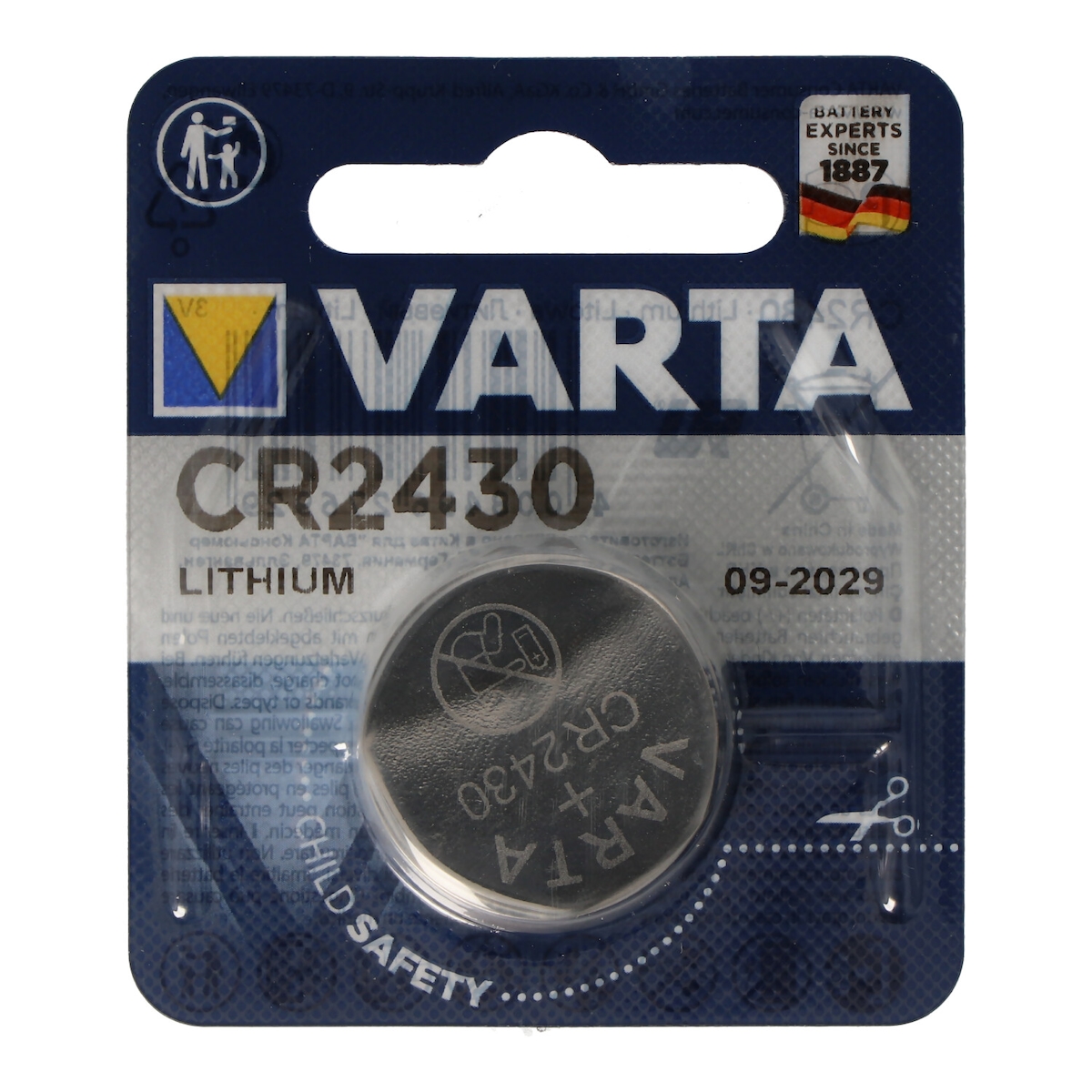 Varta BATLI08 Lithium Knopfzelle 3 Volt Batterie BATLI08 passend für Daitem SP, D22 und D14000, DP8000, DP1000, D8000, OPT Image