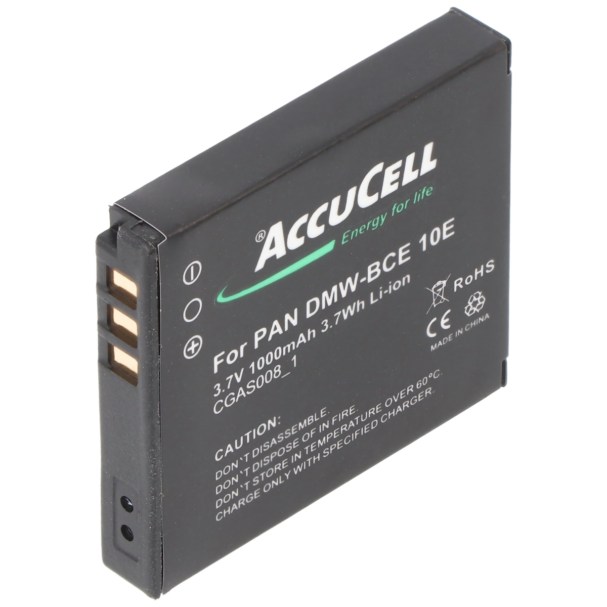 AccuCell Akku passend für Panasonic SDR-S10, CGA-S008 Image