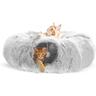 Tunnel Chat, Tunnel pour Chat Rond avec Coussin Lit, Tunnel Chat pour Interieur, Panier Chat